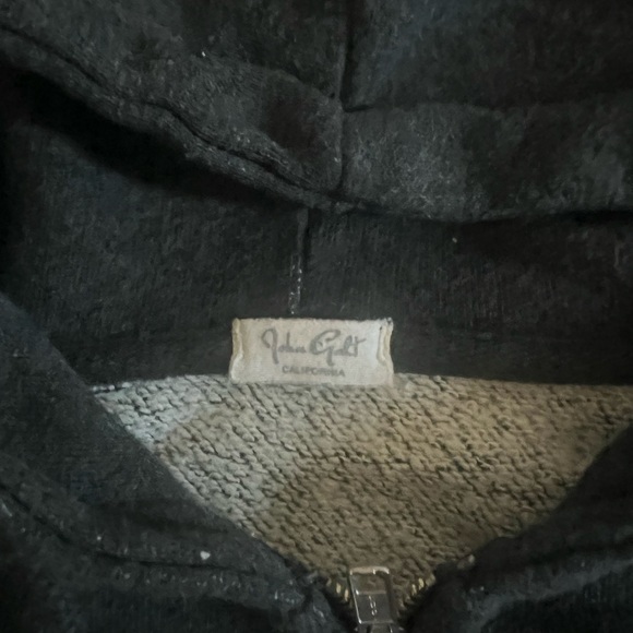 Cropped brandy Melville grey zip up - Picture 2 of 2